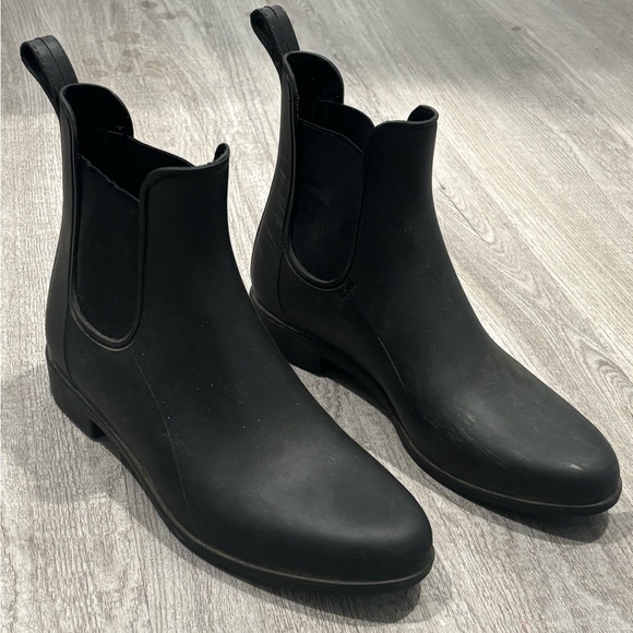 J. Crew Shoes - J. Crew Black Chelsea Rain Ankle Boots